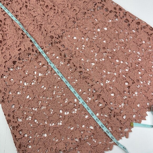 ASTR The Label X RTR Women's Dark Pink Lace A-Line Crepe BOHO MIDI Dress S/C27 - Picture 9 of 13